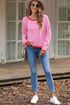 'Jolene' Striped Drop Shoulder T-Shirt - Celes Fashion